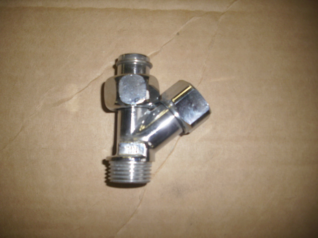 Afsluitkraan 45° voor sanitaire toestellen 1/2" x 1/2